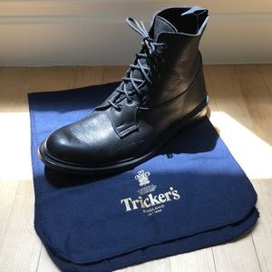 Tricker’s black boots